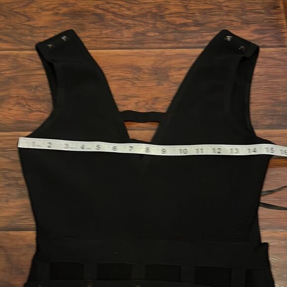 Bebe Black Sia Cage Bandage Embellished Dress - Picture 8 of 16